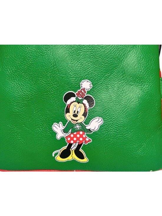 Loungefly Disney Minnie Mouse Holiday Interchangeable Bows Backpack NWT